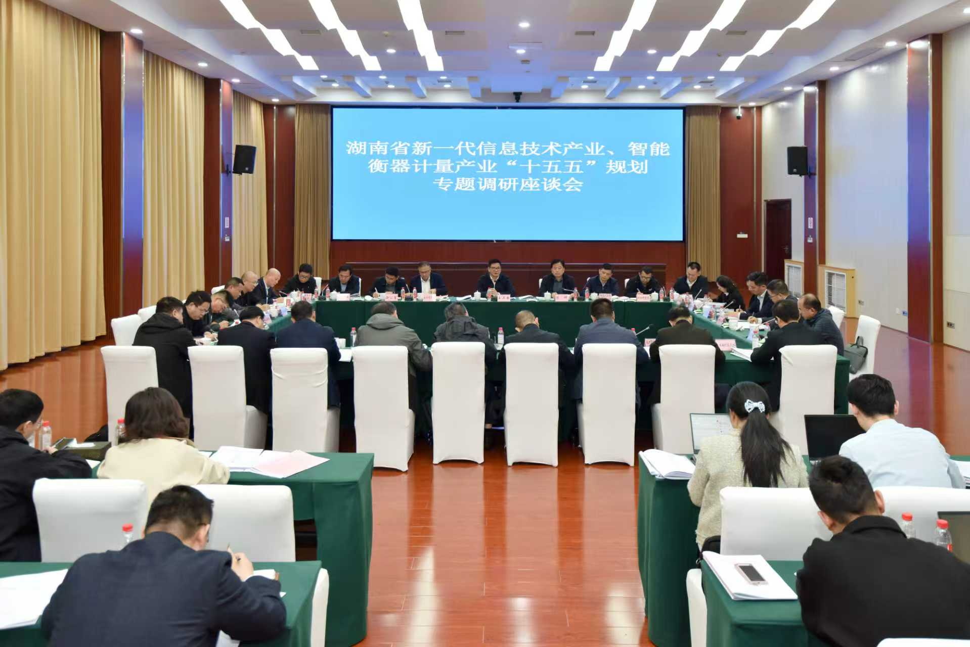 湖南省新一代信息技术产业、智能衡器计量产业“十五五”发展规划专题调研座谈会在长沙举行