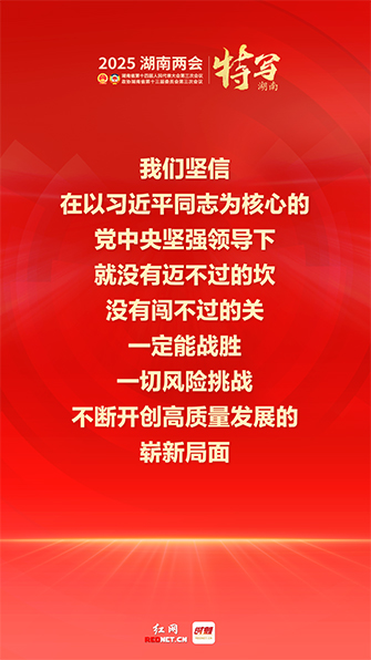 海报丨湖南省政府工作报告中,这些话真提气!